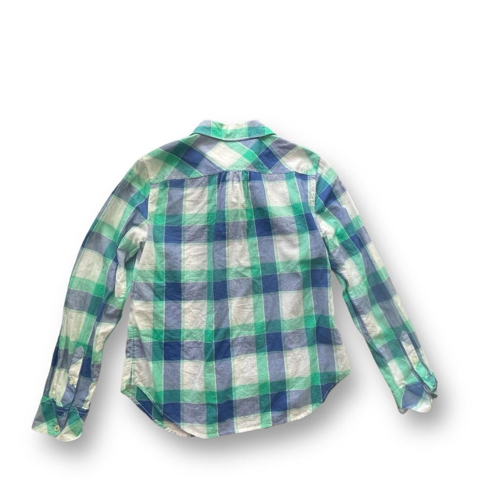 Bundle of 3 Talbots Blue Plaid Button-up Long Sleeve Cotton Shirts Women Petite - Picture 10 of 16